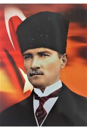 Mustafa Kemal Atatürk Poster 4 Farklı Model 20 Adet - 3