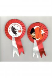 Mustafa Kemal Atatürk Etkinlik Rozeti 2 Adet - 1