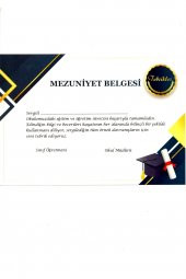 Mezuniyet Belgesi 20 Adet A5 Boyut Model 2 - 1