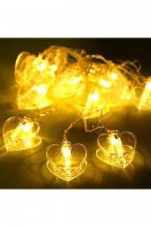 Pilli Led Işık Kalp Mandallı 20 Li 3 Metre thumbnail 1