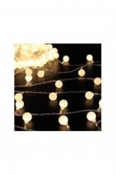 Şeffaf Kablolu 4 Metre 28 Led Top Şeklinde Günışığı Pilli Led - 2