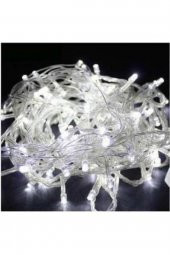 10 Metre 100 Led Beyaz Renk Yılbaşı Ağaç Işığı thumbnail 1