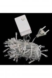 10 Metre 100 Led Beyaz Renk Yılbaşı Ağaç Işığı thumbnail 2