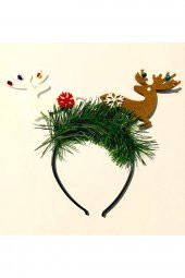 YILBAŞI NOEL GEYİKLERİ TAÇ SÜSÜ - 1