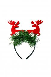 YILBAŞI NOEL GEYİKLERİ TAÇ SÜSÜ - 1