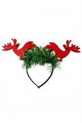 YILBAŞI NOEL GEYİKLERİ TAÇ SÜSÜ - 1