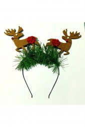 YILBAŞI NOEL GEYİKLERİ TAÇ SÜSÜ - 1