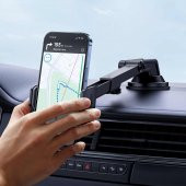 Baseus Vantuzlu Teleskopic Uzayıp Kısalan Ön Cam Ve Torpido Üzeri Araç Tutucu Araç Telefon Tutucu - 4