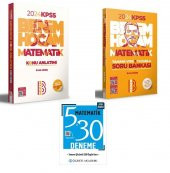 Benim Hocam Yayınları 2024 KPSS  Matematik Konu Anlatımı+Soru Bankası+Deneme Seti(3Kitap) - 5