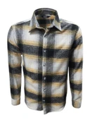 Ronex R00710 Erkek Oduncu Cepsiz Düğmeli Kareli Gömlek thumbnail 1