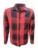 Ronex R00710 Erkek Oduncu Cepsiz Düğmeli Kareli Gömlek thumbnail 5