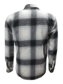 Ronex R00710 Erkek Oduncu Cepsiz Düğmeli Kareli Gömlek thumbnail 4