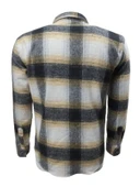 Ronex R00710 Erkek Oduncu Cepsiz Düğmeli Kareli Gömlek thumbnail 2