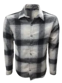 Ronex R00710 Erkek Oduncu Cepsiz Düğmeli Kareli Gömlek thumbnail 3