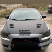 Mitsubishi Lancer 2008-2013 Uyumlu Batman Yarasa Ayna Kapağı Piano Black Abs Plastik thumbnail 1