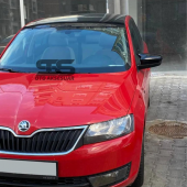 Skoda Rapid 2015-2017 Uyumlu Batman Yarasa Ayna Kapağı Piano Black Abs Plastik - 4