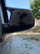 Transporter T6-T7 Uyumlu Yarasa Batman Ayna Kapağı Plastik Piano Black 2010-2022 transporter t6 ayna - 3