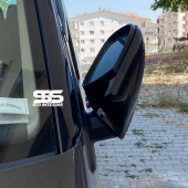 Transporter T6-T7 Uyumlu Yarasa Batman Ayna Kapağı Plastik Piano Black 2010-2022 transporter t6 ayna - 5