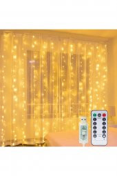 8 Fonksiyonlu Peri Perde Led Uzaktan Kumandalı Günışığı Perde Peri Led (3 mt x 3 mt) - 4