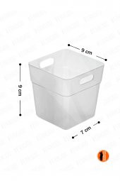 1 Adet Mini Kutu, Buzdolabı & Kapak Içi Düzenleyici, Organizer Kutu - 2