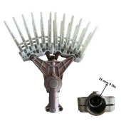 Kmtmak Motorlu Tırpan Zeytin Silkeleme Aparatı Çubuklu Fındık Ceviz Silkeleme Aparatı 26 mm 9 Diş - 2