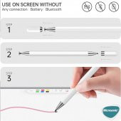 Microsonic Pencil Ultra Hassas Dokunmatik Çizim Kalemi Beyaz - 3