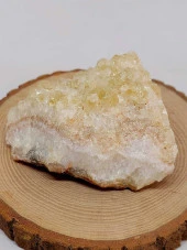 Açık Renk Kristalize Sitrin Taşı Kütle Ham Parça - 323gram (44636) thumbnail 2