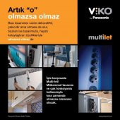 Viko Dörtlü Priz Topraklı Kablolu Ç.K. 3 Metre - 3