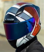 LS2 RAPID 2 RACE EXTRA BEYAZ-KIRMIZI FULLFACE MOTOSİKLET KASKI GÖKKUŞAĞI CAMLI thumbnail 1