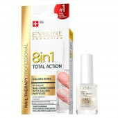 Eveline 8 in 1 Total Action Intensive Nail Conditioner with Gold Particles 12ml - 1