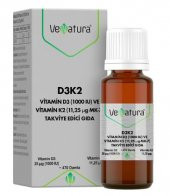 Venatura D3 K2 Vitamin D3 ve K2(11,25mcg MK-7) Damla 20ml - 1