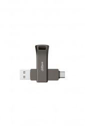 Dahua 64GB OTG USB3.2 Metal USB Bellek P629 Titan Gri - 3