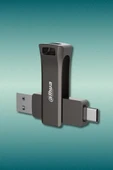 Dahua 64GB OTG USB3.2 Metal USB Bellek P629 Titan Gri - 3