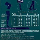 ESM CLASS2 KÜLOTLU VARİS ÇORABI AÇIK BURUN thumbnail 3