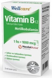 Wellcare Metilkobalamin Vitamin B12 1000mcg Dilaltı - 1