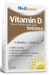 Wellcare Vitamin D3 Intense 1000IU Damla 12ml - 1
