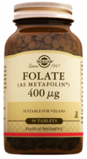 Solgar Folate 400mcg 50 Tablet | Metafolin - 1