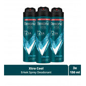 Rexona Men Erkek Sprey Deodorant Xtra Cool 72 Saat Kesintisiz Üstün Koruma 150 Ml X3 - 1