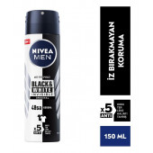 Nivea Men Erkek Sprey Deodorant Black and White Invisible Original 48 Saat Anti-perspirant Koruma 5 ADET - 2