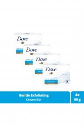 Dove Beauty Cream Bar Katı Güzellik Sabunu Gentle Exfoliating Nemlendirici Etkili 90 G X4 Adet - 1