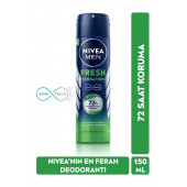 Nivea Men Fresh Sensation Erkek Deodorant Sprey 150 ml - 2