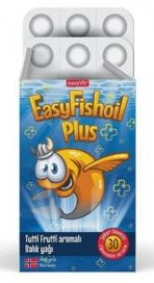 Easyvit EasyFishOil Plus Çiğnenebilir Jel 30 Tablet | Tutti Frutti Aromalı Balık Yağı - 1