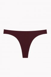 Ten Bordo Cappuccino 3lü Lazer Kesim Tanga - 4