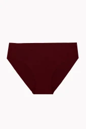 Ten Bordo Cappuccino 3lü Lazer Kesim Basic Külot - 2