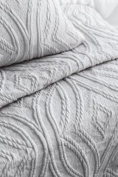 Çift Kişilik Yatak Örtülü Nevresim Set Belmont Gray - 2
