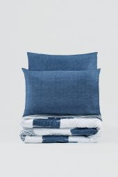 Modern Tek Kişilik Nevresim Takımı Solito Indigo - 3