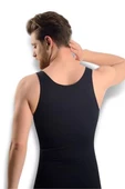 Sistina Erkek Siyah Dikişsiz Vücut Toparlayıcı Korse Atlet 740 thumbnail 2