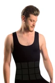 Sistina Erkek Siyah Dikişsiz Vücut Toparlayıcı Korse Atlet 740 thumbnail 1