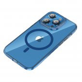 BİKAPAK MAGFIT IPHONE 15 PRO MAVİ KAPAK - 1