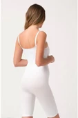 Sistina Bayan Beyaz Dikişsiz Paçalı Göğüs Altı Boy Korsesi 751 thumbnail 2